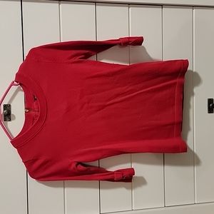 3/4 sleeve crew neck sweater